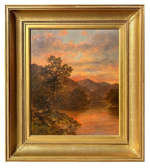 Thomas Addison Richards Landscape at Daybreak