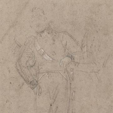 Benjamin West Study for the Death of Nelson (II)_unframed