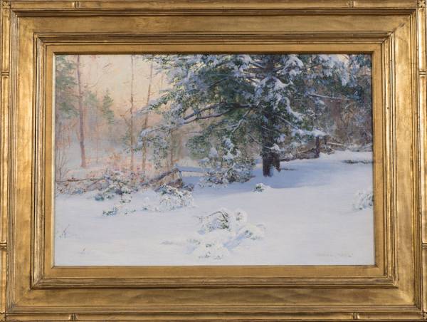 WALTER LAUNT PALMER (1854‒1932)
The First Snow, 1898
Oil on canvas
16 x 24 inches
Signed lower right PALMER_FirstSnow_Framed.jpg