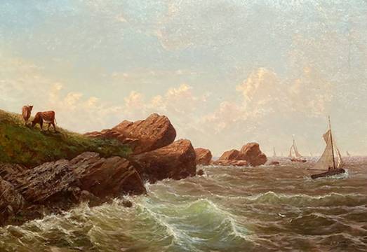  Ann Sophia Towne Darrah Cattle by the Sea, c. 1867