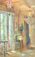Mary Lane McMillan (1883-1976) Interior of Artist’s Home, c. 1955 Mixed media on paper
16 x 10 inches
Estate stamp verso Mary Lane McMillan Interior of Artist's Home
