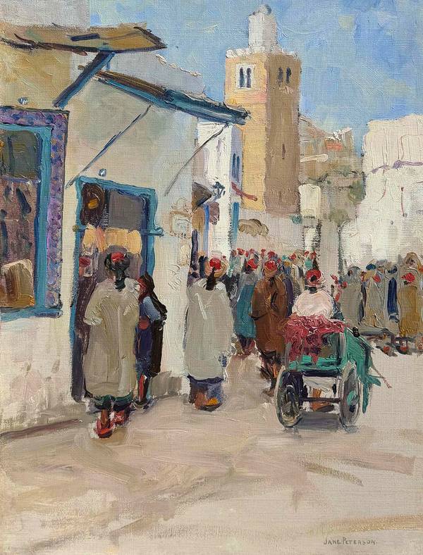 Jane Peterson North African Street Scene, c.1910