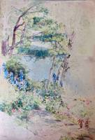 Mary Lane McMillan By the Lake in Maine unframed