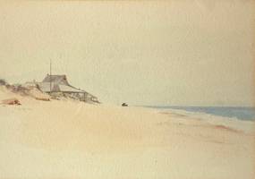 Jane Brewster Reid (1862-1966)
Nantucket Beach
Watercolor on paper
6 ¾ x 9 ½ inches
Signed lower left Jane Brewster Reid Nantucket Beach unframed