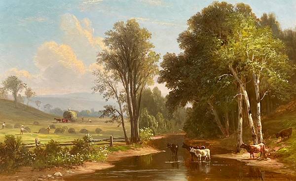 Benjamin Champney Cows Watering 