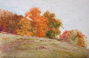 WINSLOW HOMER (1836-1910)
Autumn Trees, 1878
Watercolor on paper
13 5/8 x 20 ¼ inches
Inscribed lower left: Winslow Homer 1878 Homer_OakTrees_Unframed.jpg