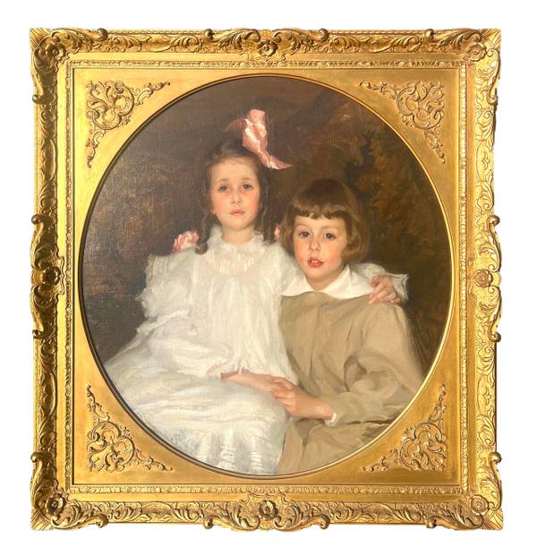 Lydia Field Emmet Portrait of Elizabeth And Herbert Turner