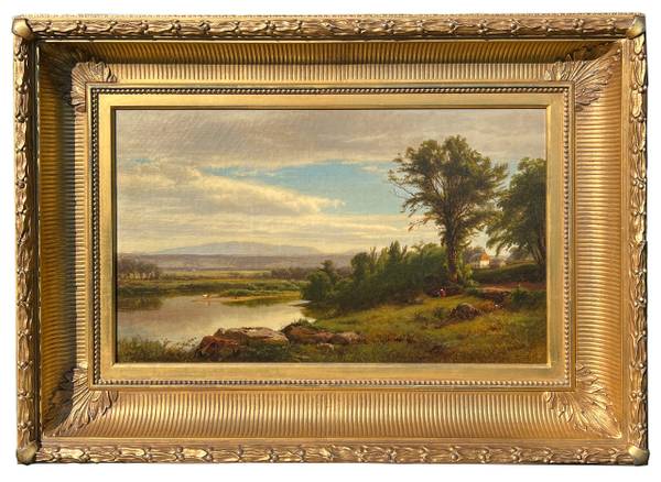 William Hart (1823-1892) Summer in the Catskills, 1860 11 1/2 x 20 inches Oil on canvas Signed and dated 1860, lower right William Hart Summer in the Catskills, 1860