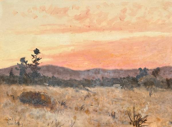 Lockwood DeForest Sunset over Mountains