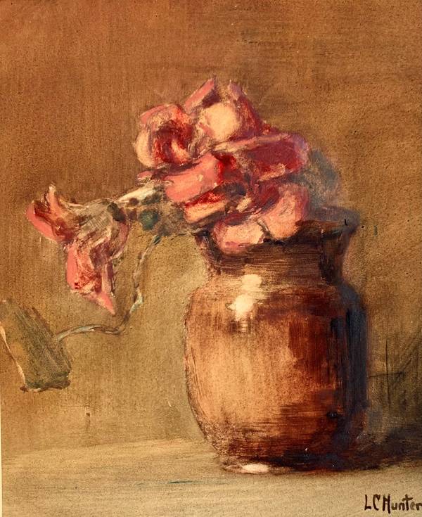 Lizbeth C. Hunter (1868-1948) Poppies Watercolor on board 10 x 8 ½ inches Signed lower right Lizbeth C. Hunter Poppies