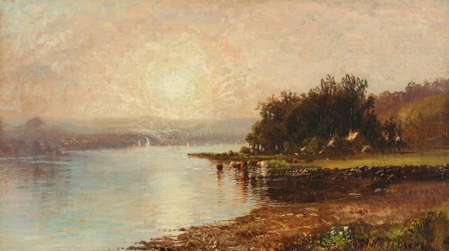Julie Hart Beers Landscape on the Hudson