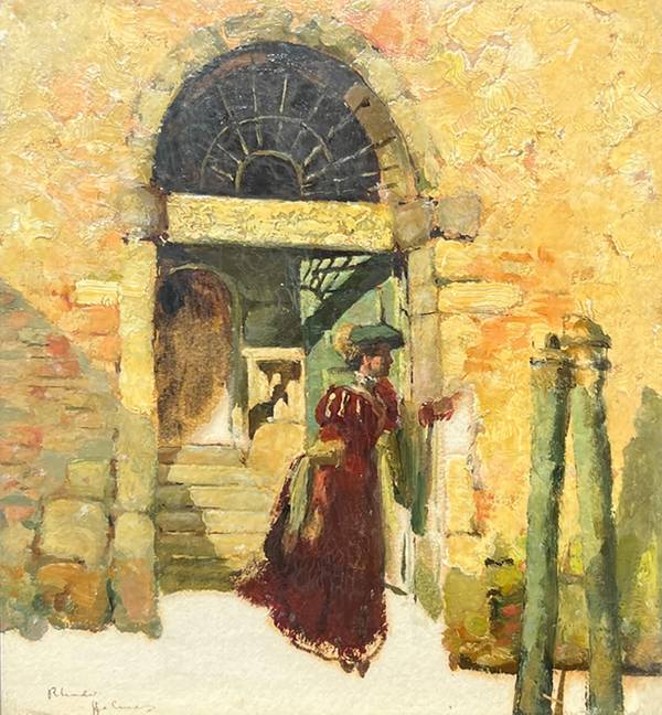 Rhoda Holmes Nicholls Woman Waiting in Doorway, Venice