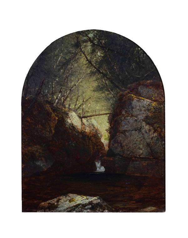 John Frederick Kensett (1816-1872) Bash-Bish Falls, 1857
Oil on canvas 34 ¼ x 27 inches
Signed and dated 1857, lower left John Frederick Kensett (1816-1872) Bash-Bish Falls, 1857 Oil on canvas 34 ¼ x 27 inches Signed and dated 1857, lower left