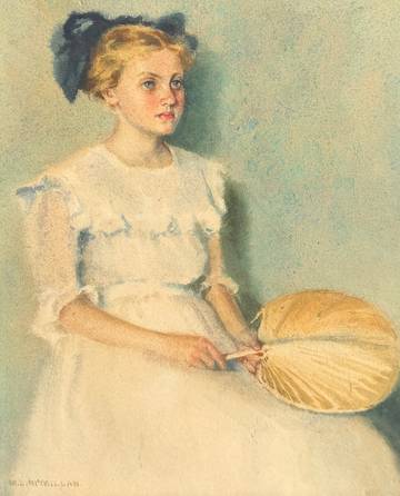 Mary Lane McMillan Girl with Fan, c. 1911