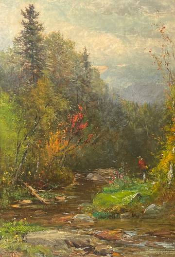 Samuel Lancaster Gerry Fishing in the White Mountains