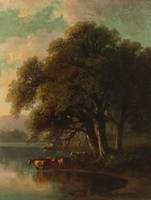 Benjamin Champney (1817-1907)
Evening in the White Mountains
Oil on panel
13 x 10 inches
Signed lower right: B. Champney CHAMPNEY_Evening_Unframed.jpg