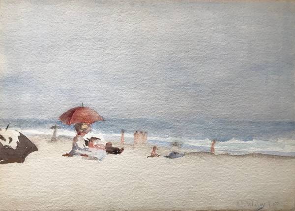 Miss M. J. Whaley  Beach Scene at Coney Island