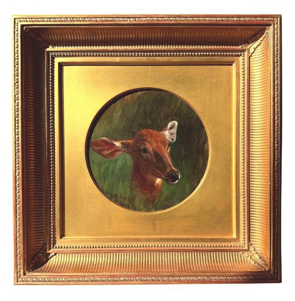 James McDougal Hart Portrait of a Deer, 1871