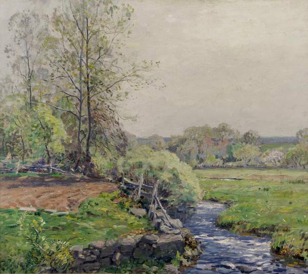 Wilson Irvine (1869 - 1936)
Springtime
Oil on canvas
24 x 27 inches
Signed lower right Wilson Irvine Spring in Old Lyme, CT Unframed