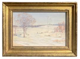 Mina Fonda Ochtman (1862-1924) Winter Day Watercolor on paper, 8 x 12 inches, signed lower left Mina Fonda Ochtman Winter Day
