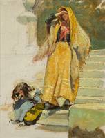 Rhoda Holmes Nicholls Italian Woman and Child