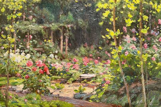 Gustave Weigand Garden Scene
