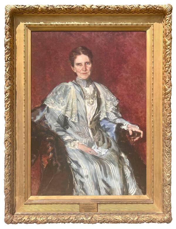 Cecilia Beaux (1855-1942) Mrs. Isaiah Stetson, 1893 Oil on canvas 45 x 32 inches Signed and dated 'Cecilia Beaux -93' at lower left Cecilia Beaux Mrs. Isaiah Stetson, 1893