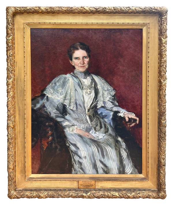 Cecilia Beaux (1855-1942) Mrs. Isaiah Stetson, 1893 Oil on canvas 45 x 32 inches Signed and dated 'Cecilia Beaux -93' at lower left Cecilia Beaux Mrs. Isaiah Stetson, 1893