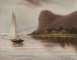 Martini Sailing on the Hudson River Unframed