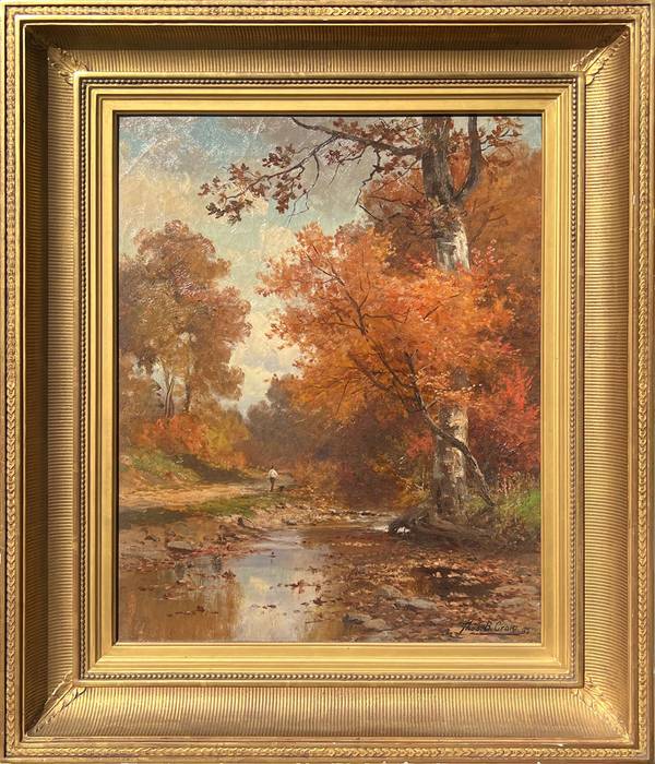 Thomas B. Craig Autumn Stroll along the River Path