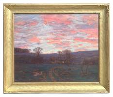 Charles Harold Davis Sundown under a Blazing Sky