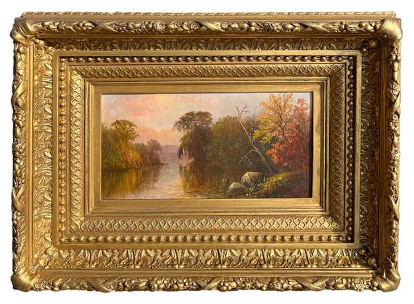 Charles Day Hunt Autumn River Landscape