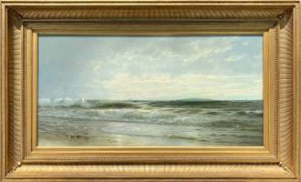 William Trost Richards Seascape with Crashing Waves, 1889