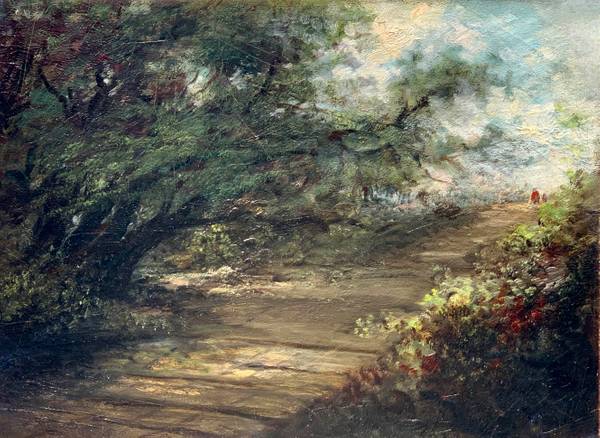 Mary Lord Stevens Path Through the Forest unframed