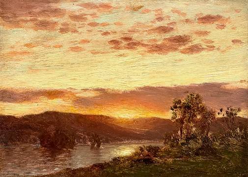 Samuel Colman Sunset over Lake George, 1864