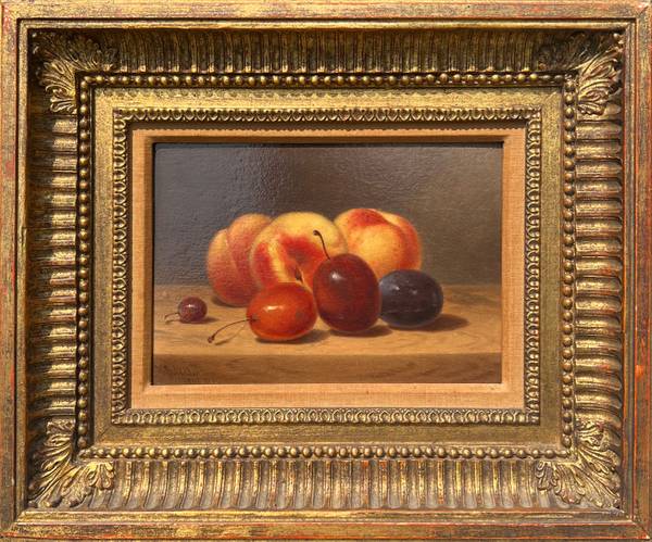 William Rickarby Miller Plums and Peaches