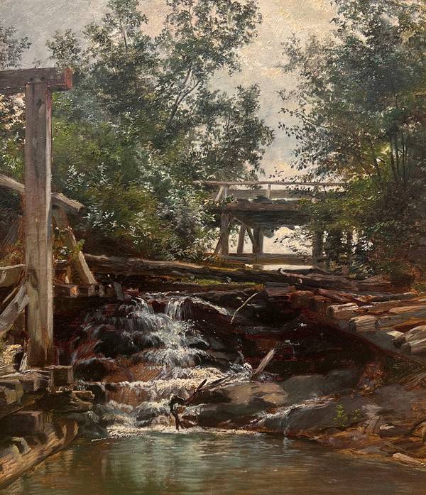 Edward Custer Waterfall on Mill Brook