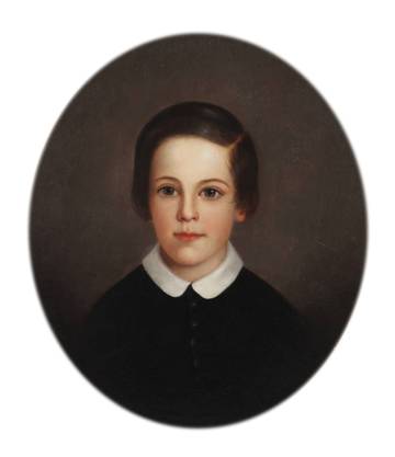Mary Jane Peale Albert Peale, Age 9, 1858 unframed