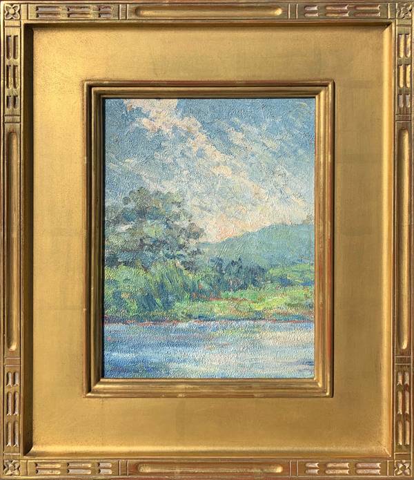 Arthur Beckwith (1860-1930) Spring, Napa Valley Oil on board 11 7/8 x 8 7/8 inches Inscribed verso: "Painted by Arthur Beckwith San Francisco" Arthur Beckwith Spring, Napa Valley