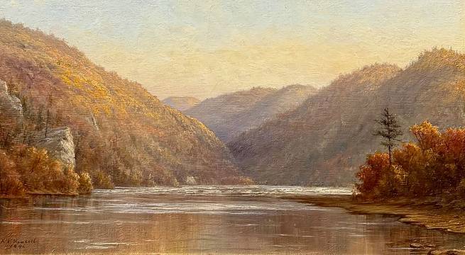 Catherine Newhall Black Brook, Adirondacks, 1876