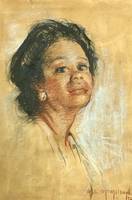 Mary Lane McMillan (1883-1976) Portrait of Nurse, 1967
Pastel on paper
16 x 11 inches
Signed and dated lower right Mary Lane McMillan Portrait of a Nurse, 1967