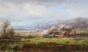 Régis François Gignoux Spring Landscape Unframed