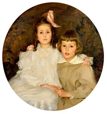 Lydia Field Emmet Portrait of Elizabeth And Herbert Turner