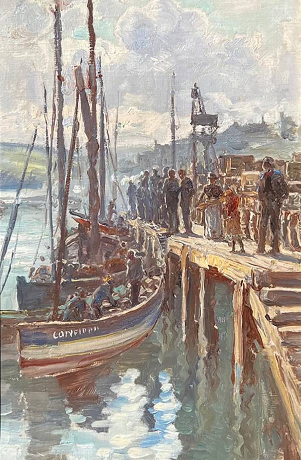 Anna Mary Richards Brewster A Wharf at Whitby, c. 1899
