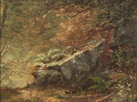 MARY JOSEPHINE WALTERS (1837-1883)
Study of Ferns
Oil on canvas
6 x 8 inches
Signed lower center Mary Josephine Walters Study of Ferns Unframed