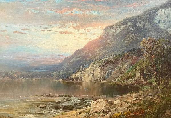 William Louis Sonntag Lake in the Mountains