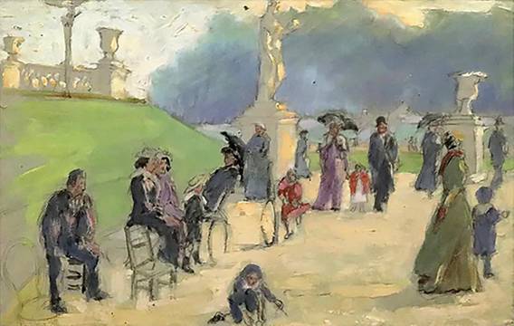 Charles Franklin Chamberlain Jardin des Tuileries