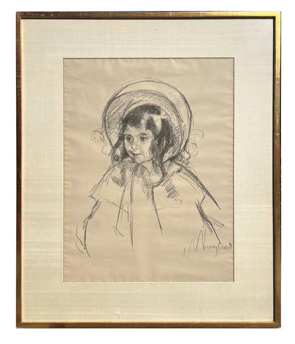 Cassatt-Mary-Sara Wearing her Bonnet and Coat, c. 1904-Framed.jpg
