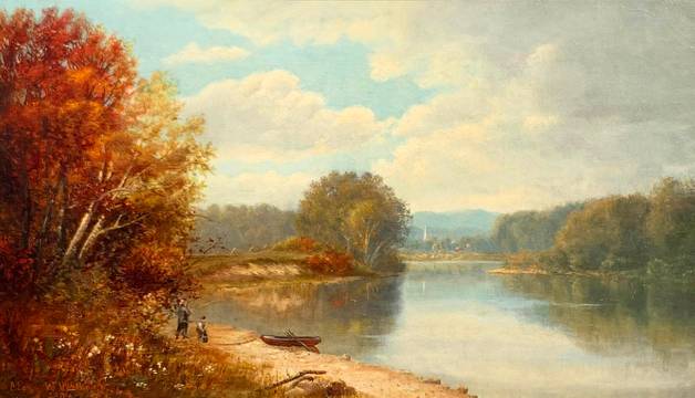 May Wheelock  On the Esopus Creek, 1878