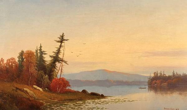 Hermann Simon Sunset on the Hudson Rive